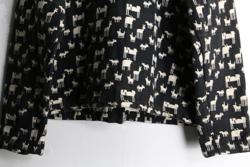 "CHICO'S" animal design gobelin jacket