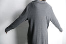 soft waffle loose neck pullover