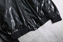 2000s loose sequins blouson