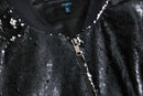 2000s loose sequins blouson