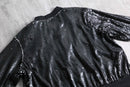 2000s loose sequins blouson