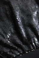 2000s loose sequins blouson