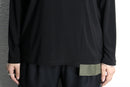 asymmetrical high-neck top