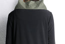 asymmetrical high-neck top