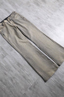 semi flare stretch denim pants