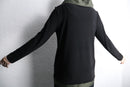 asymmetrical high-neck top