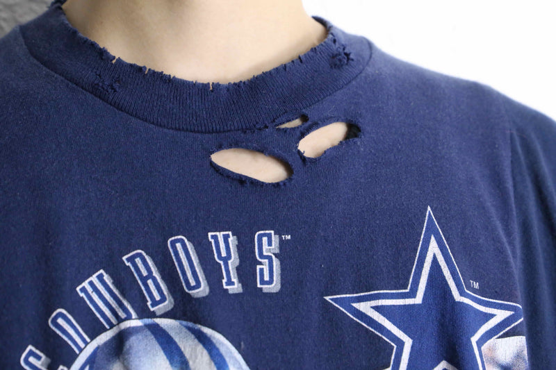 "Re:make" BORO 3-docking long tee