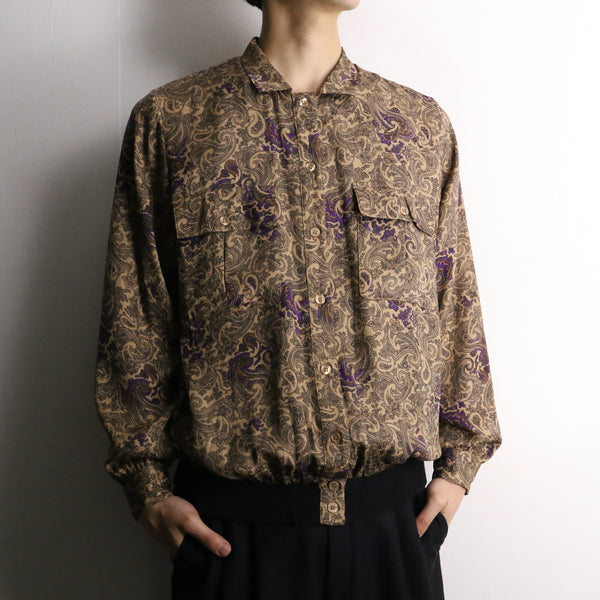 total paisley pattern shirt blouson