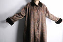 antique paisley print faux fur coat