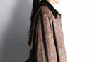 antique paisley print faux fur coat