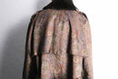 antique paisley print faux fur coat