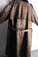 antique paisley print faux fur coat