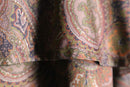 antique paisley print faux fur coat