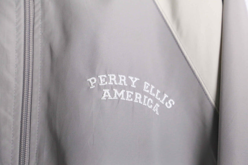 "Perry Ellis" 1990's-00's poly zip jacket