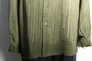 90's "PRONTI" gradient stripe design shirt