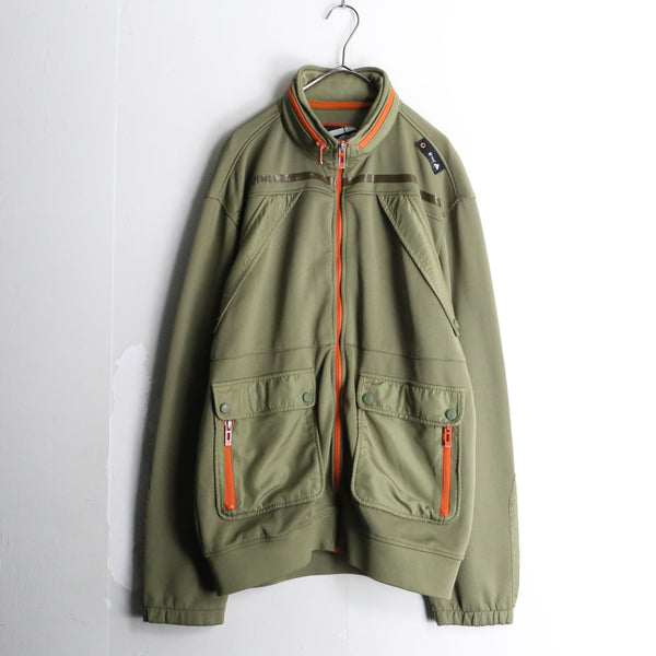 【RERE】"ECKO UNLTD" khaki gimmick track jacket