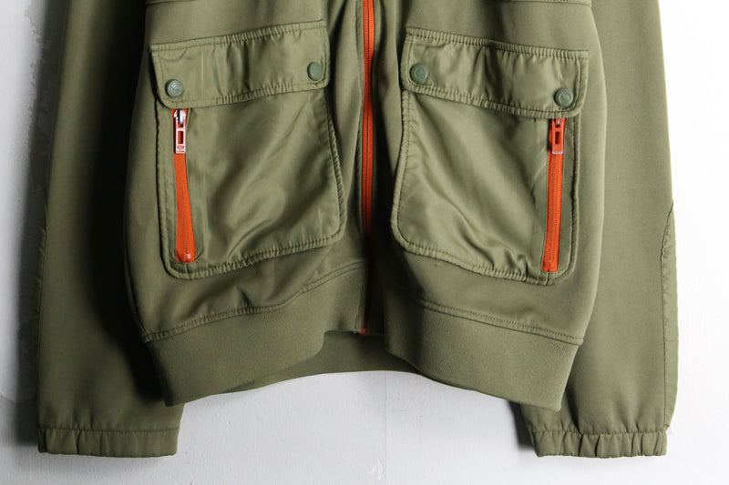 【RERE】"ECKO UNLTD" khaki gimmick track jacket