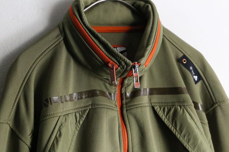 【RERE】"ECKO UNLTD" khaki gimmick track jacket