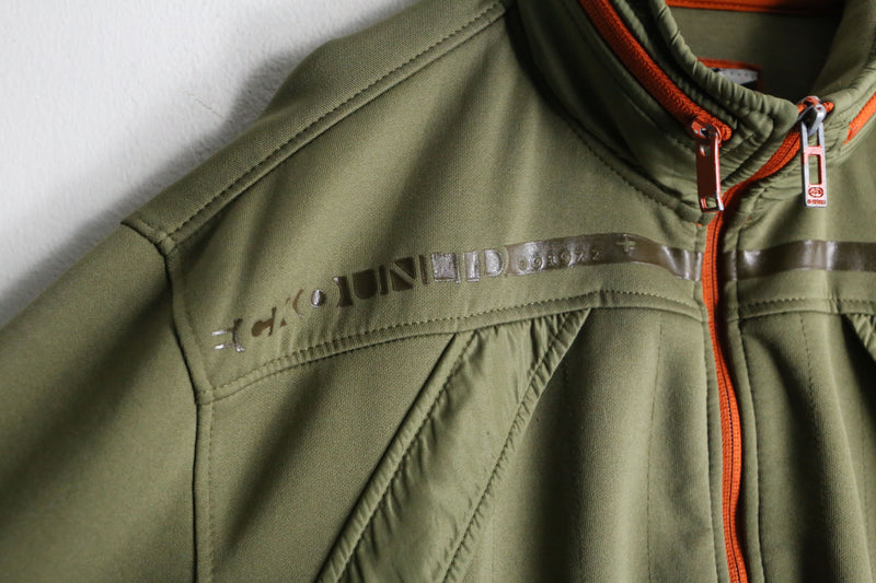 【RERE】"ECKO UNLTD" khaki gimmick track jacket