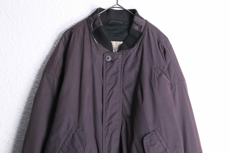 purple balloon silhouette bomber jacket