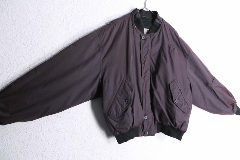 purple balloon silhouette bomber jacket