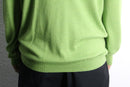 “Jos A BANK” light green merino wool V-neck knit