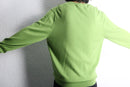 “Jos A BANK” light green merino wool V-neck knit