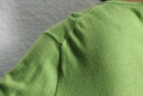 “Jos A BANK” light green merino wool V-neck knit