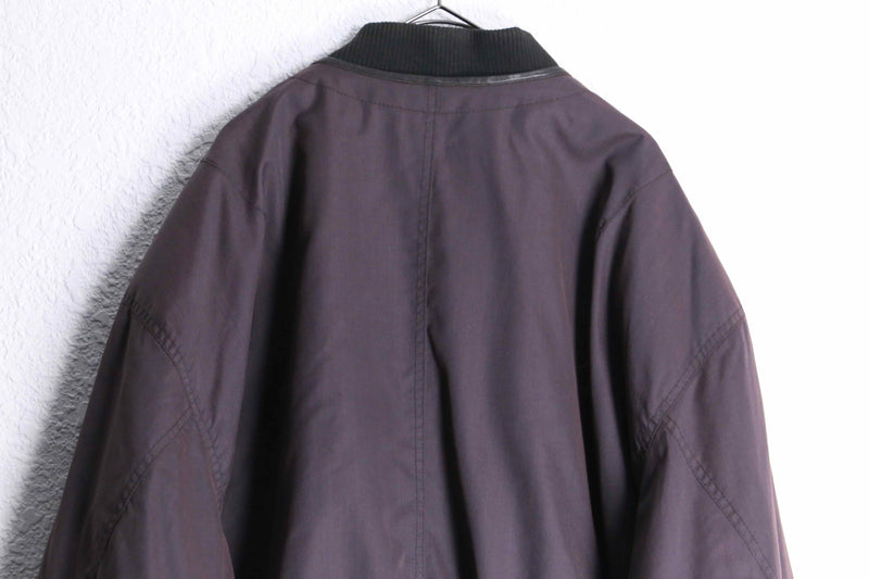 purple balloon silhouette bomber jacket