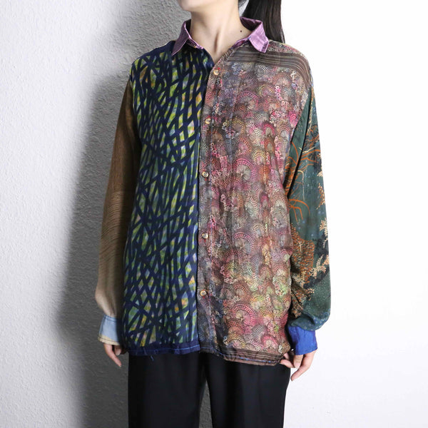 mulch art pattern L/S shirt