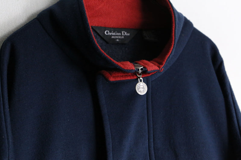 "Christian Dior"switching stand collar blouson