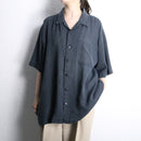 fade black linen s/s shirt
