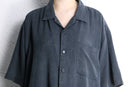 fade black linen s/s shirt