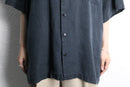 fade black linen s/s shirt
