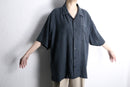 fade black linen s/s shirt