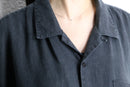 fade black linen s/s shirt