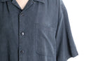 fade black linen s/s shirt