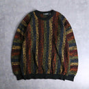 “TUNDRA” stripe gradation 3D design knit