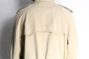“Ralph Lauren beige cotton twill double trench coat.