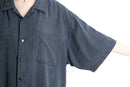 fade black linen s/s shirt