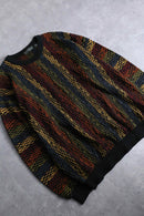 “TUNDRA” stripe gradation 3D design knit