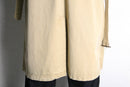 “Ralph Lauren beige cotton twill double trench coat.