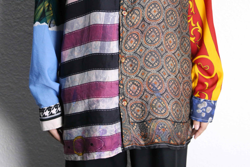 mulch art pattern L/S shirt