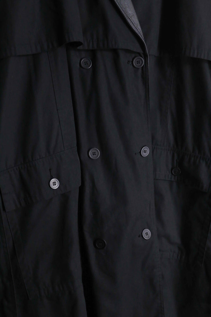 1980-90s TOGETHER leather switch super long coat