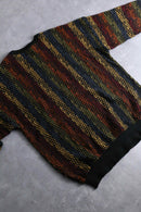 “TUNDRA” stripe gradation 3D design knit