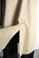 “Ralph Lauren beige cotton twill double trench coat.