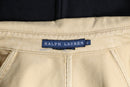 “Ralph Lauren beige cotton twill double trench coat.