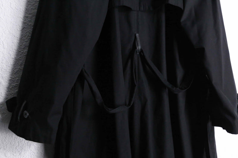1980-90s TOGETHER leather switch super long coat