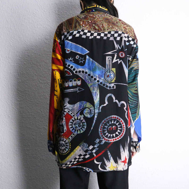 mulch art pattern L/S shirt
