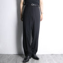 "EMPORIO ARMANI" soft twill wool pin stripe no tuck trousers